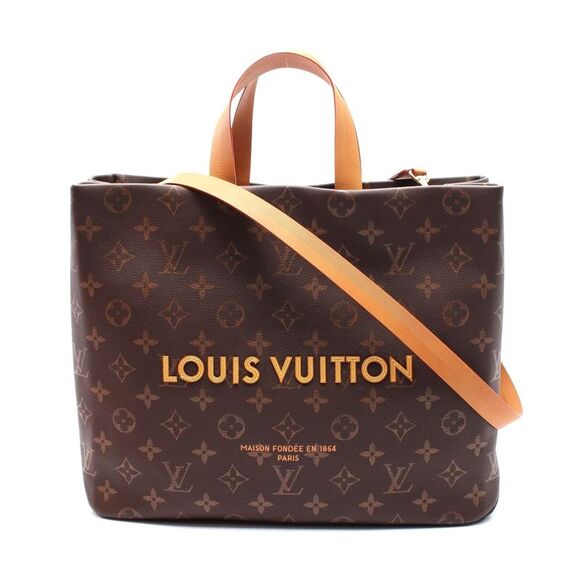 Louis Vuitton Monogram Leather Shopper Tote - Picture 1 of 6